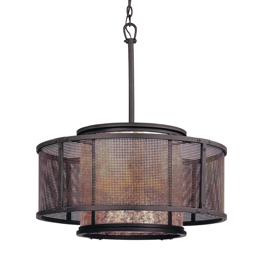 Troy Lighting Copper Mountain Chandelier — F3105-BRZ/SFB