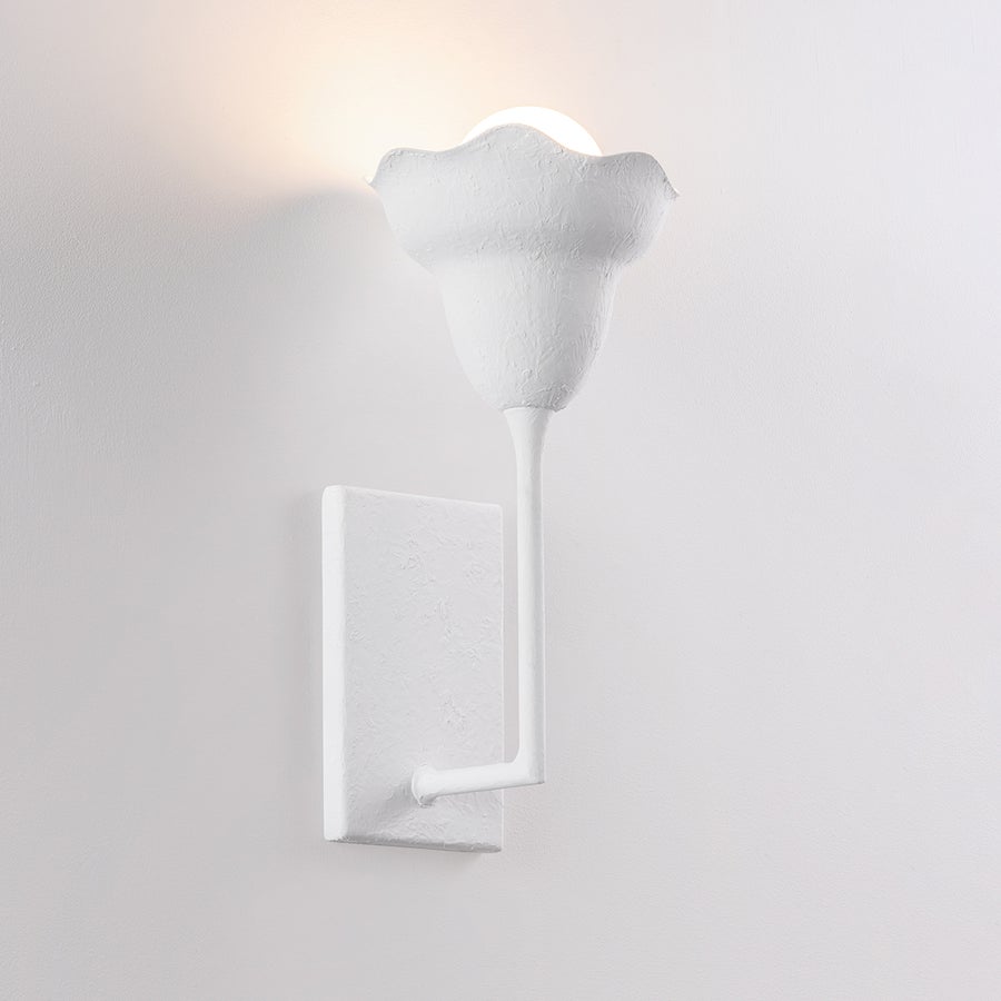 Hudson Valley Lighting ALORA Wall Sconce — White Plaster