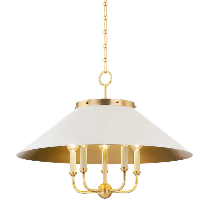 Hudson Valley Lighting CLIVEDON Chandelier — MDS1403-AGB/OW