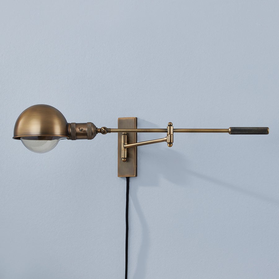 Troy Lighting CANNON Plug-in Sconce — PTL1108-PBR