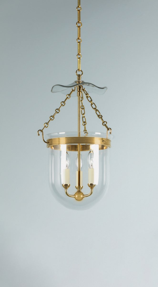 Hudson Valley Lighting ROUSHAM Lantern — Aged Brass