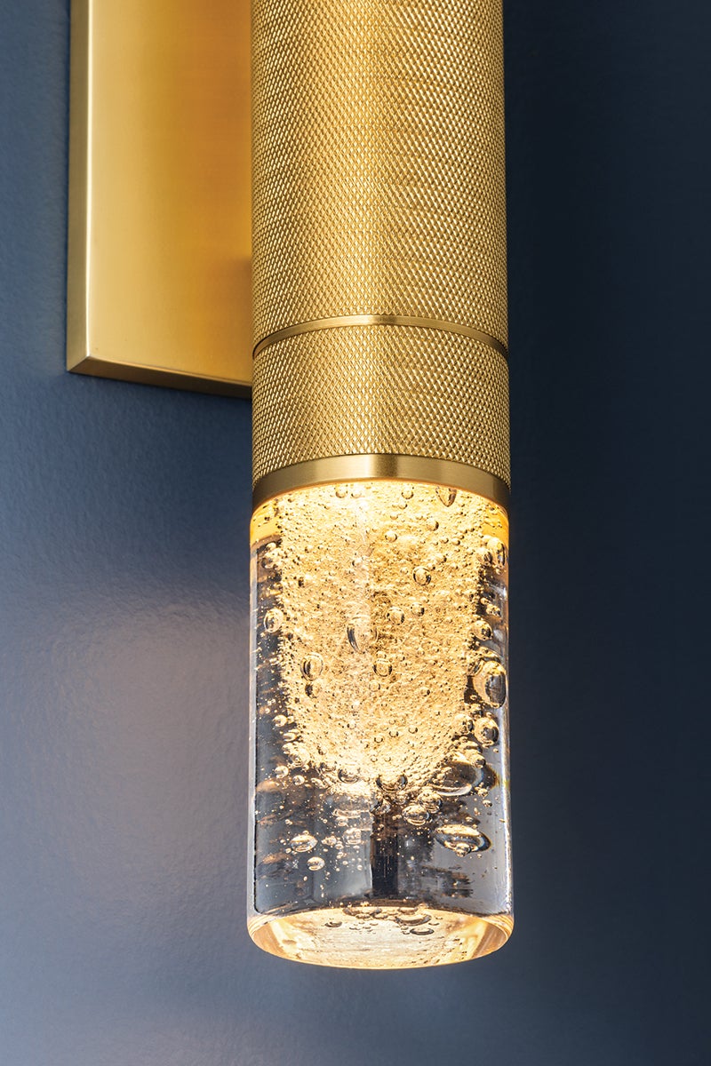 Hudson Valley Lighting GLEN COVE Wall Sconce — Aged Brass