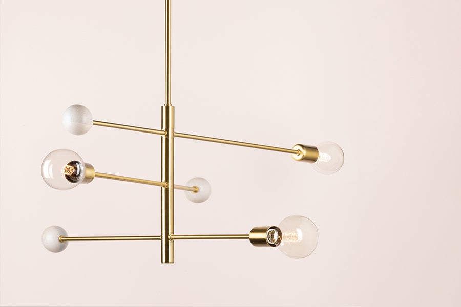Mitzi Slater Chandelier — H491803-AGB