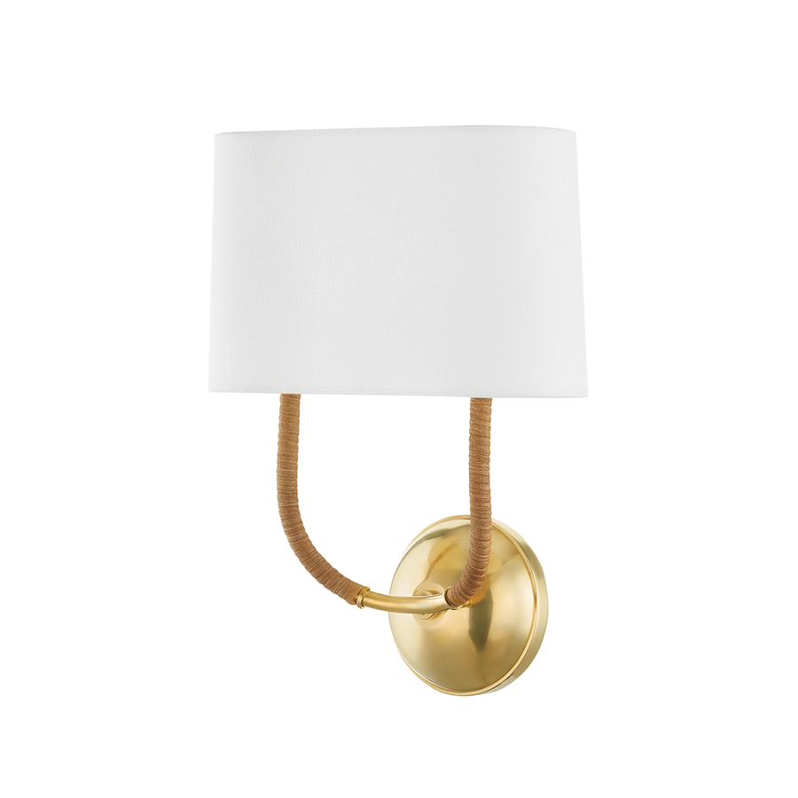 Hudson Valley Lighting Webson Wall Sconce — Aged Brass