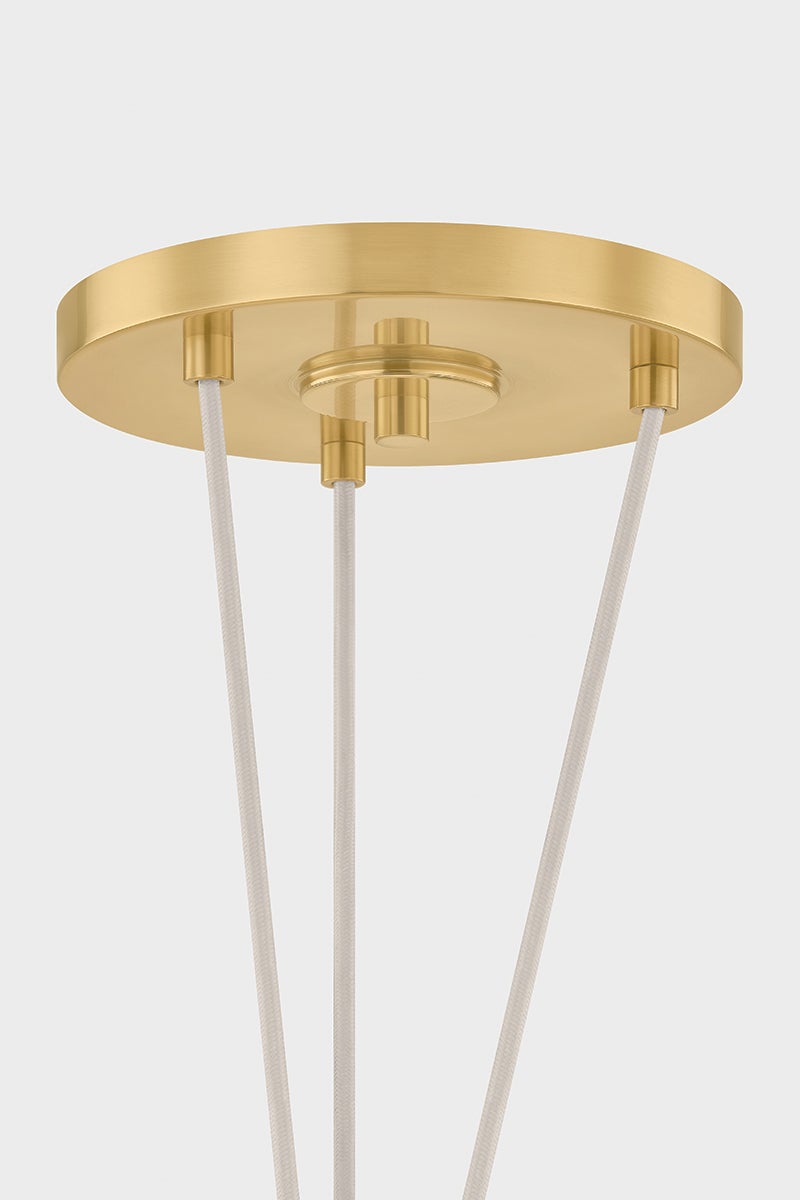 Hudson Valley Lighting Baudette Pendant — Aged Brass