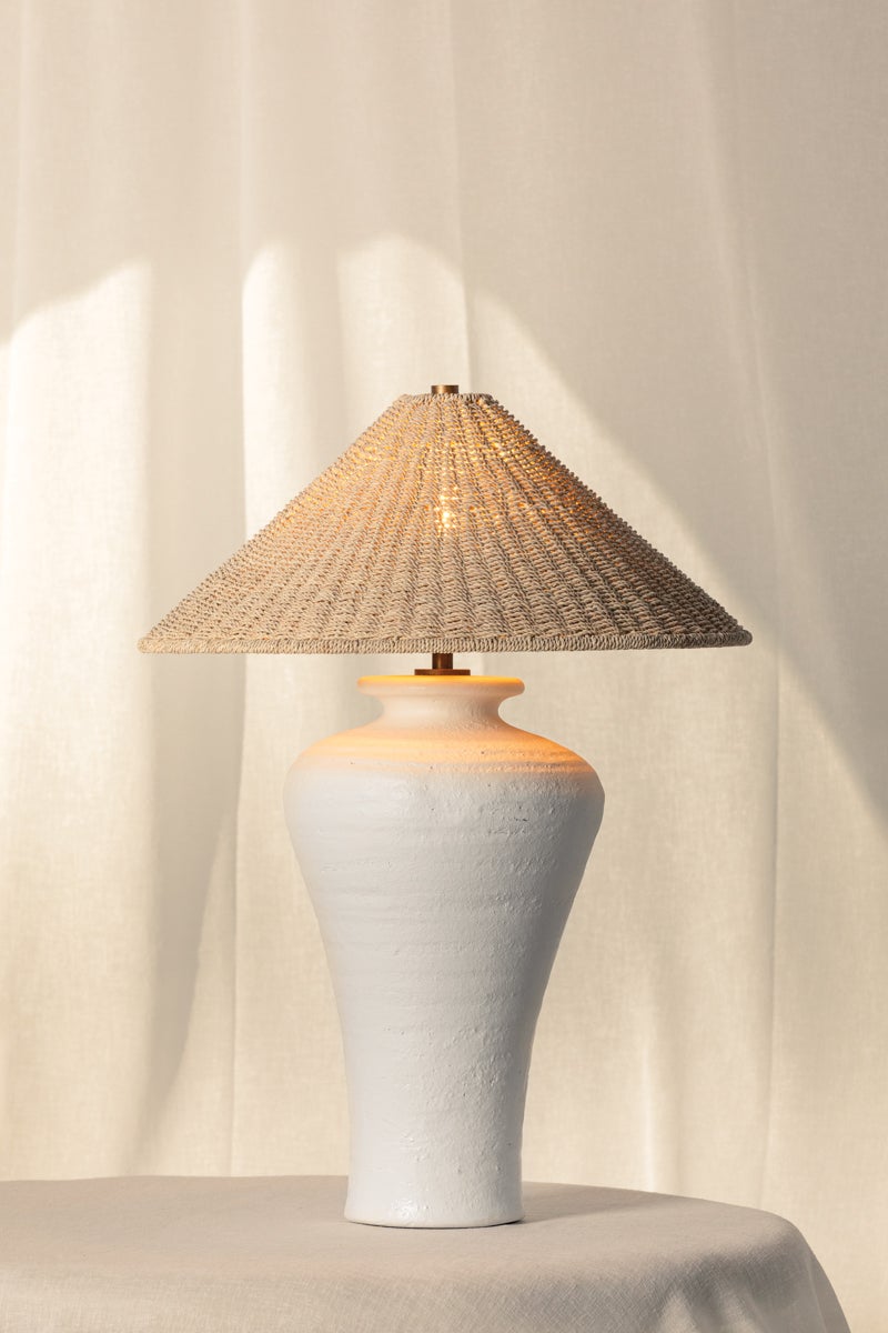 Troy Lighting Pezante TABLE LAMP — PTL1029-PBR/CLW