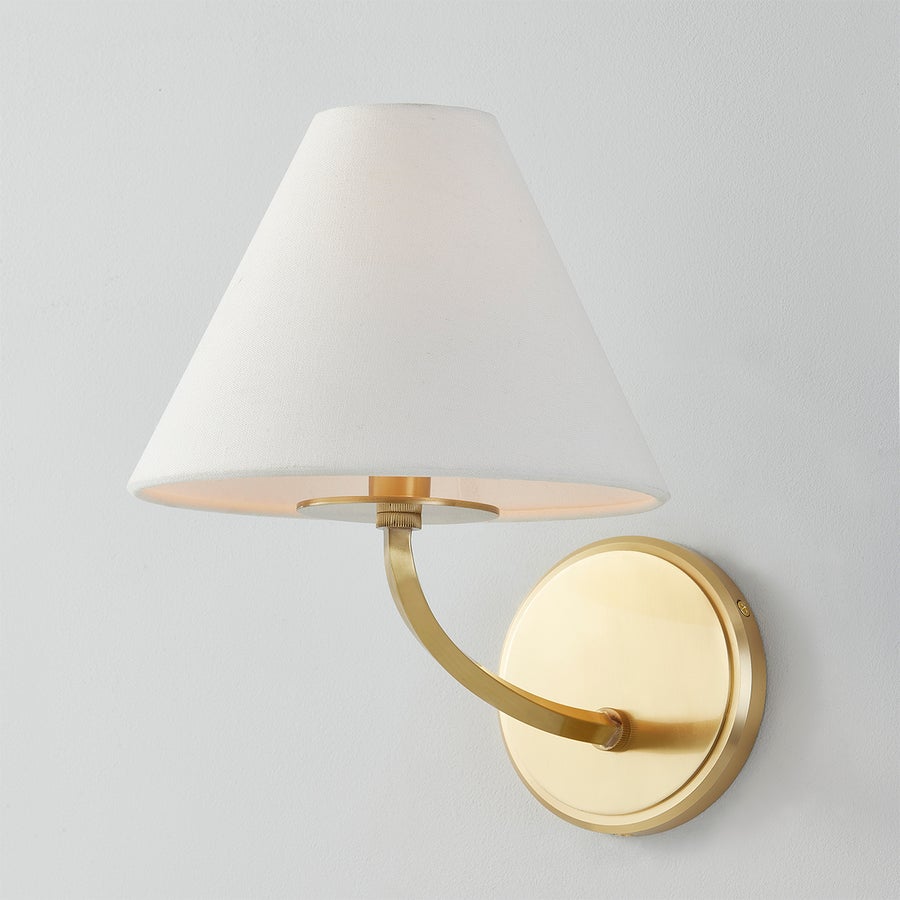 Hudson Valley Lighting Stacey Wall Sconce — Aged Brass