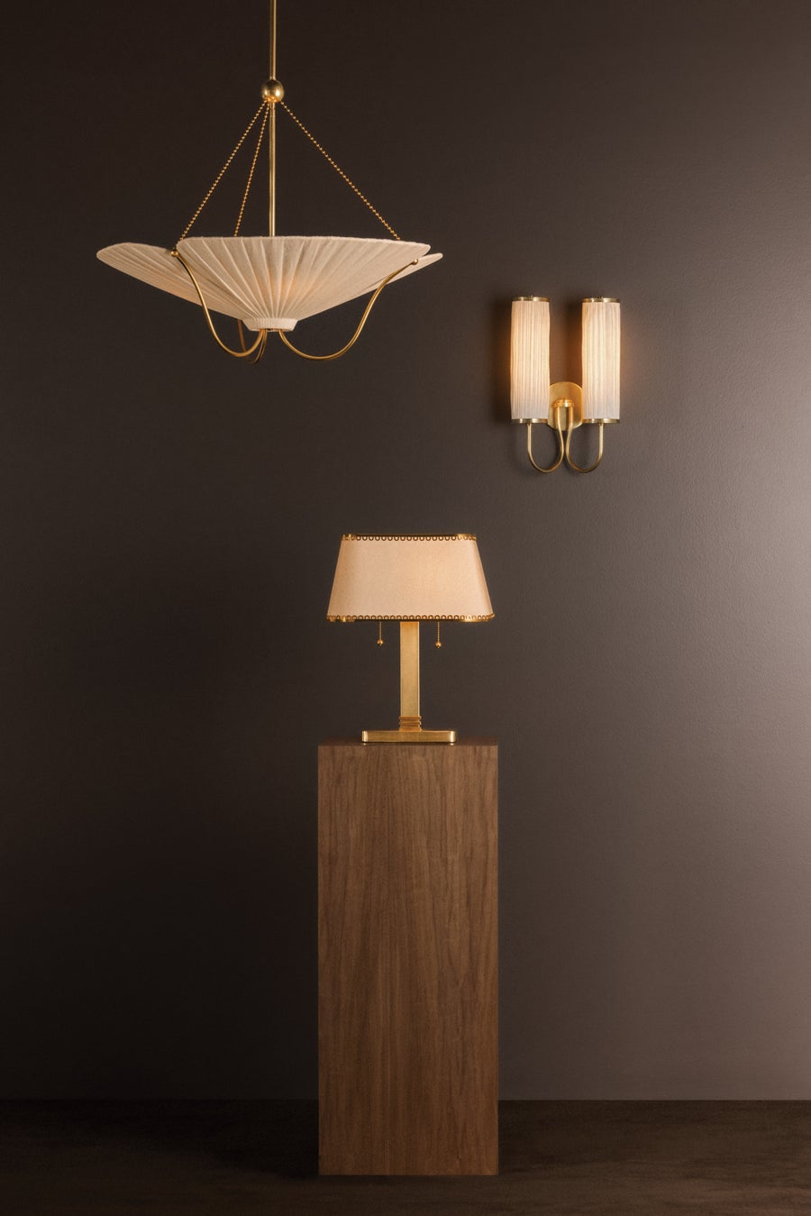 Hudson Valley Lighting Claude Table Lamp — Aged Brass