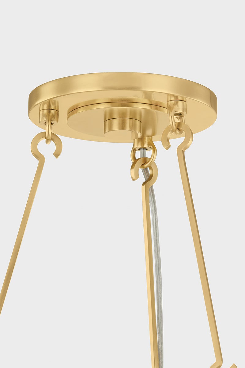 Hudson Valley Lighting BRIDGETON Chandelier — Aged Brass