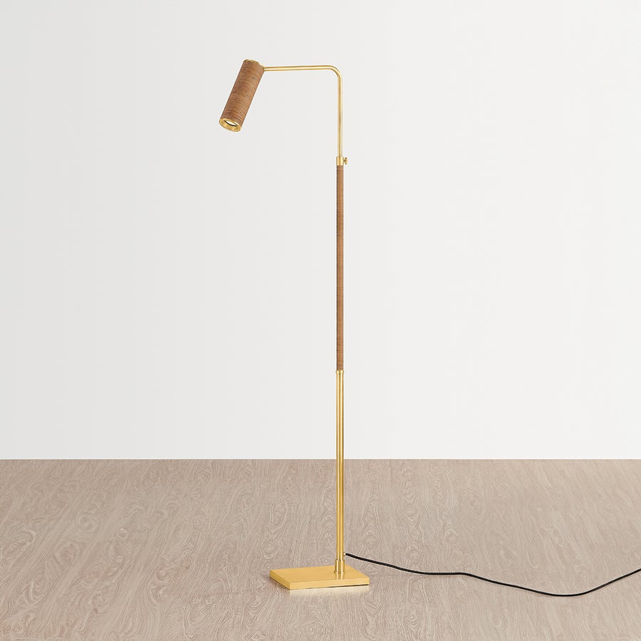 Hudson Valley Lighting NARRAGANSETT Floor Lamp — Aged Brass