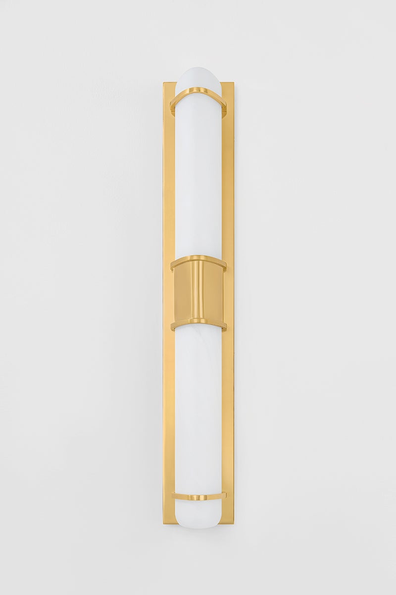 Hudson Valley Lighting TOTTENVILLE Wall Sconce — Aged Brass