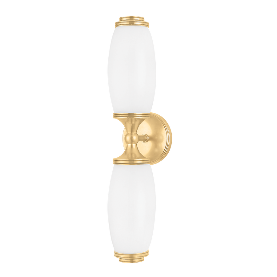 Hudson Valley Lighting Brooke Wall Sconce — Aged Brass
