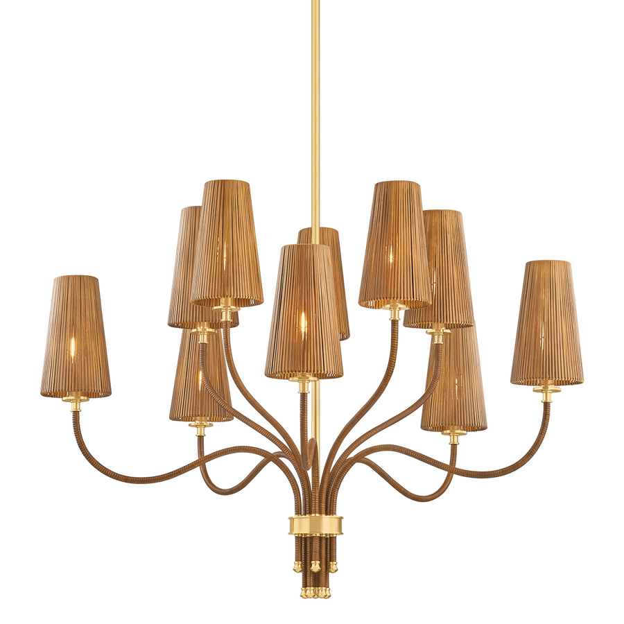 Hudson Valley Lighting Atwood Chandelier — Aged Brass