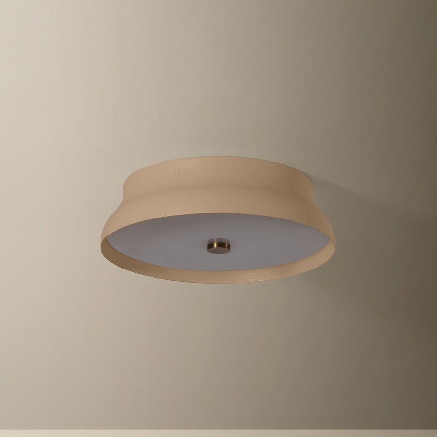 Troy Lighting Shore Flush Mount — C7212-PBR/GCR