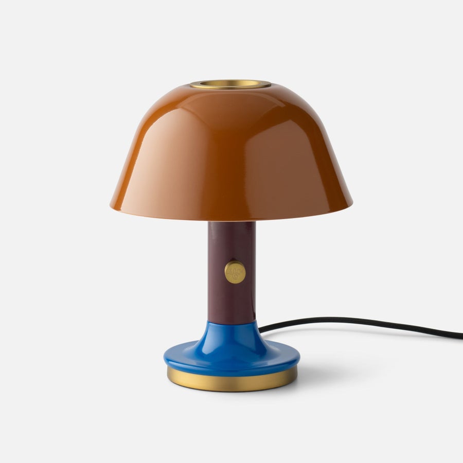 Schoolhouse Evelyn Mini Table Lamp — SH148321-BU-GS