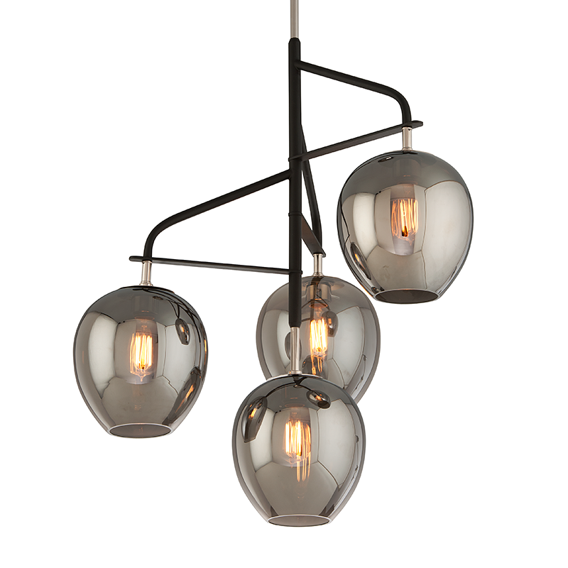 Troy Lighting Odyssey Chandelier — F4296-TBK/PN