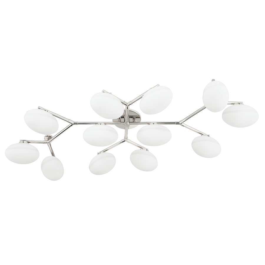 Hudson Valley Lighting Wagner Semi Flush — Polished Nickel