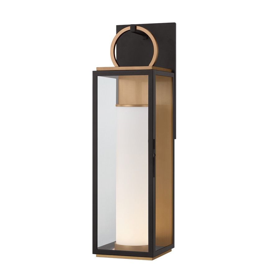 Troy Lighting Gareth Exterior Wall Sconce — B6730-PBR/TBK