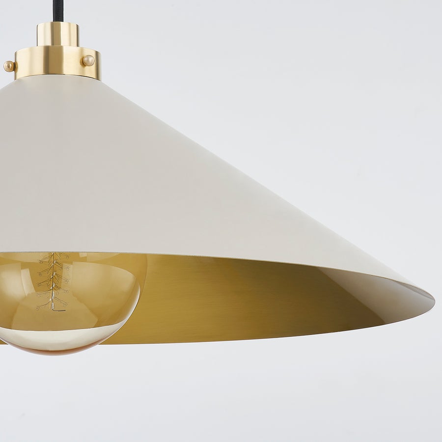 Hudson Valley Lighting CLIVEDON Pendant — MDS1402-AGB/OW