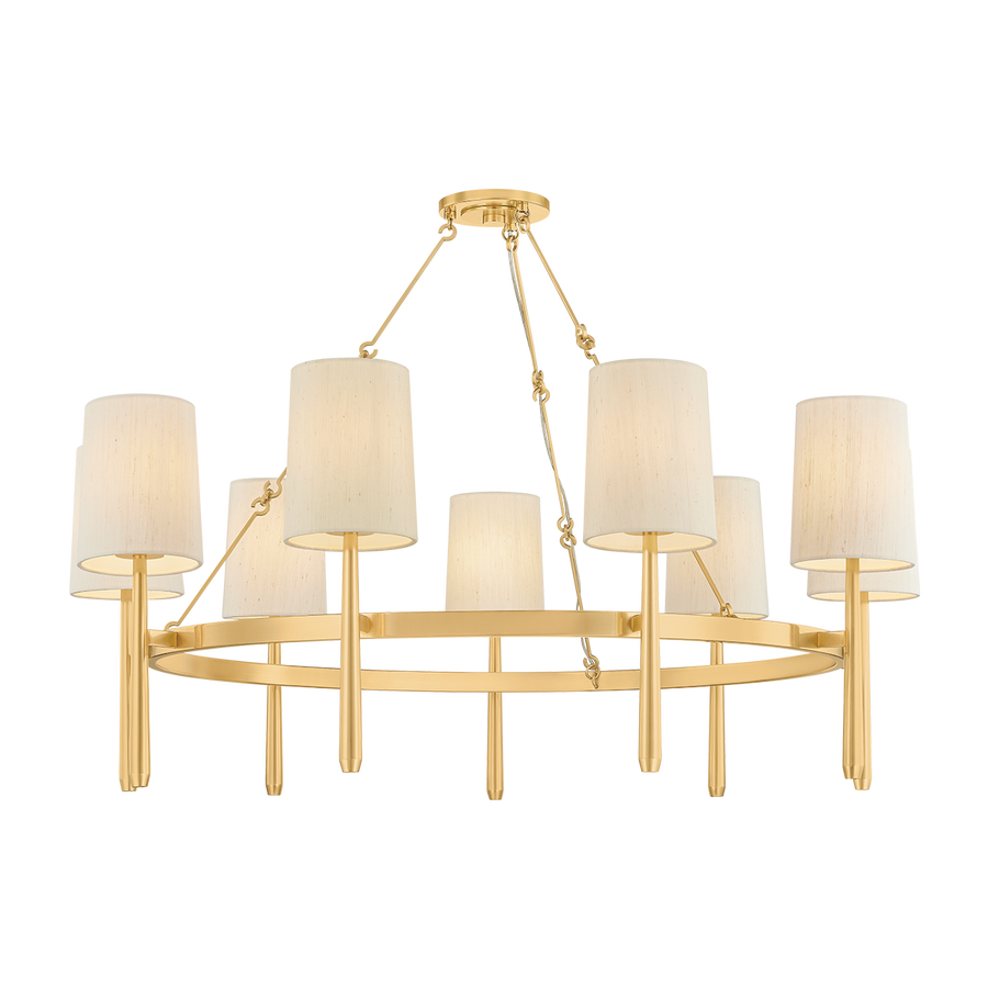Hudson Valley Lighting BRIDGETON Chandelier — Aged Brass