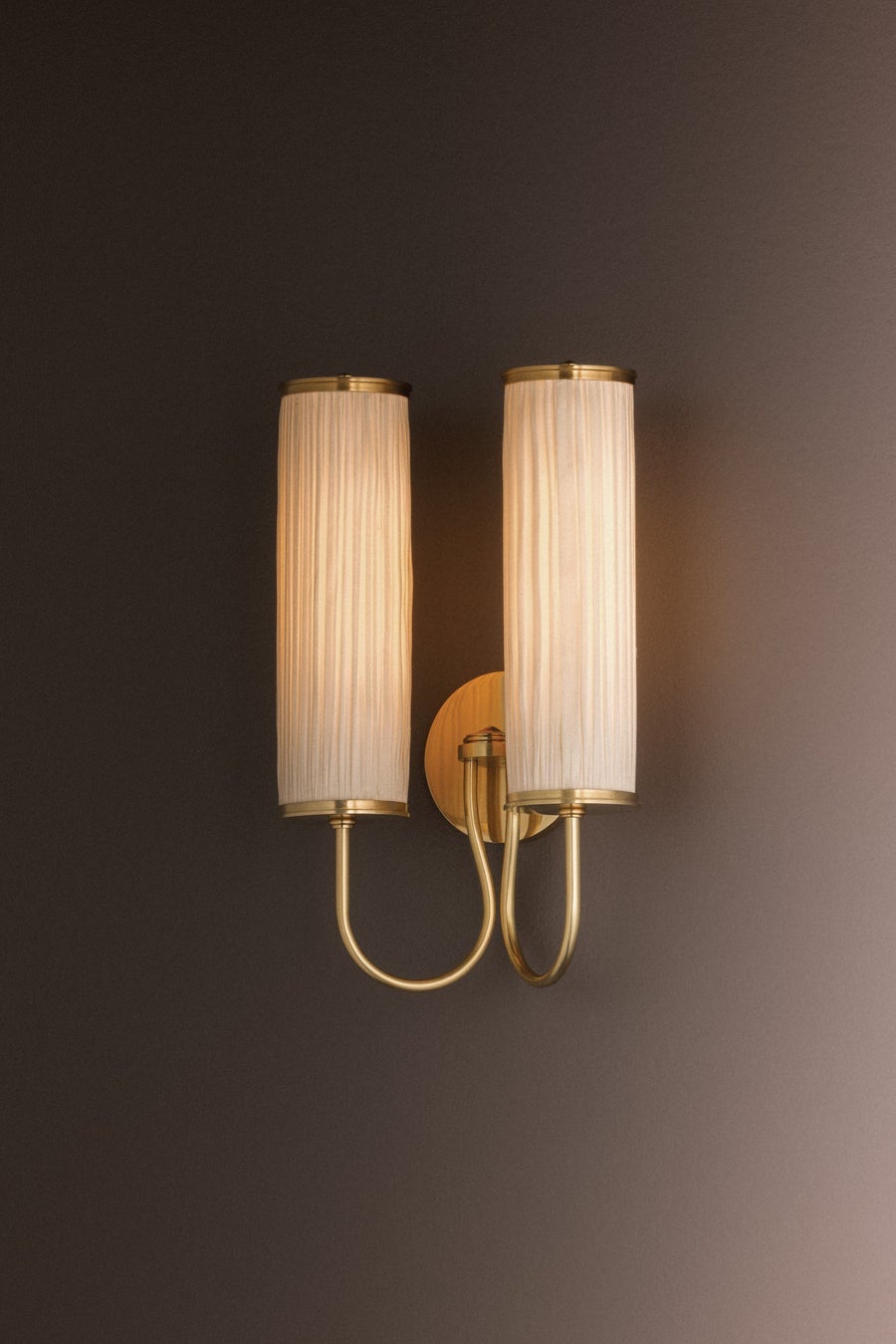 Hudson Valley Lighting Elaine Wall Sconce — Aged Brass