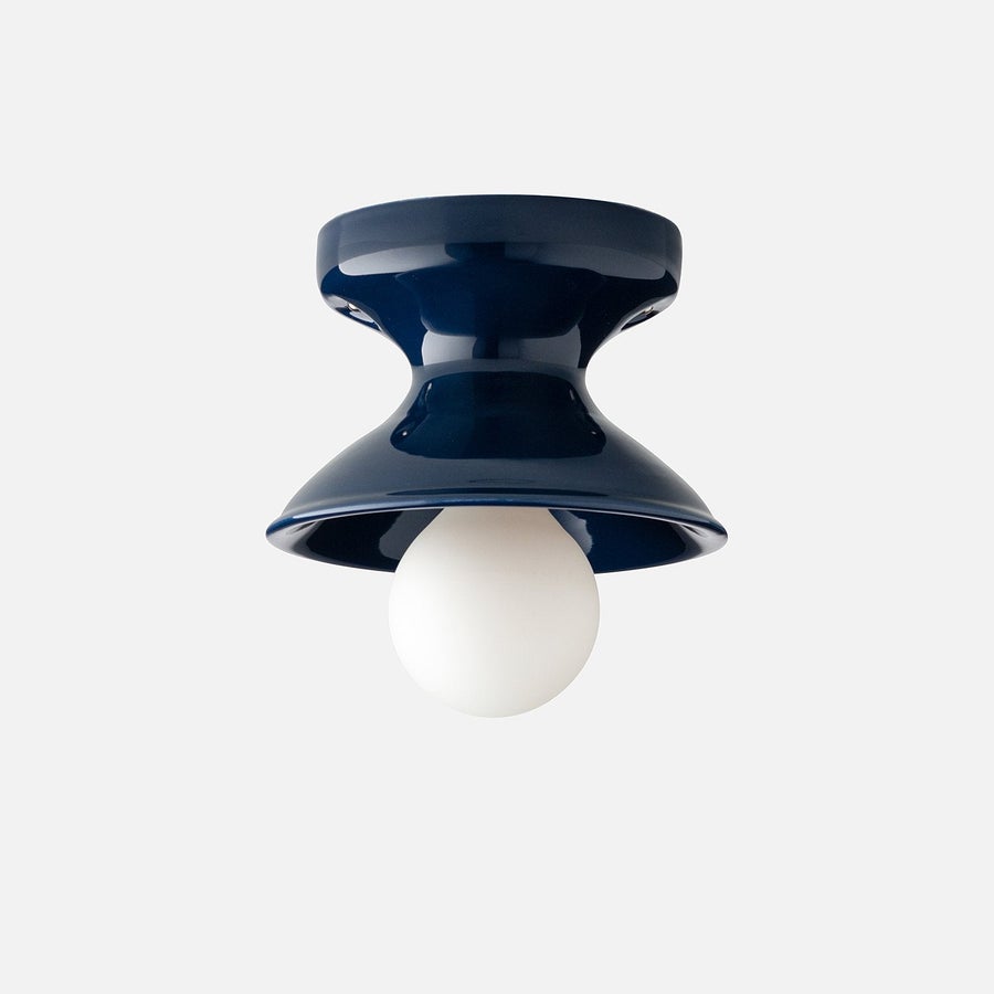 Schoolhouse Alabax Medium Flush Mount — SH125661-NV