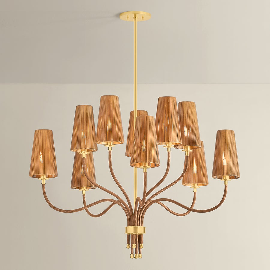 Hudson Valley Lighting Atwood Chandelier — Aged Brass