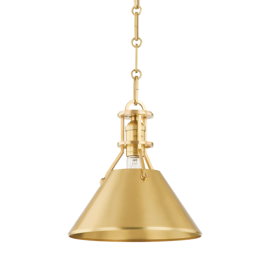 Hudson Valley Lighting METAL NO. 2 Pendant — Aged Brass