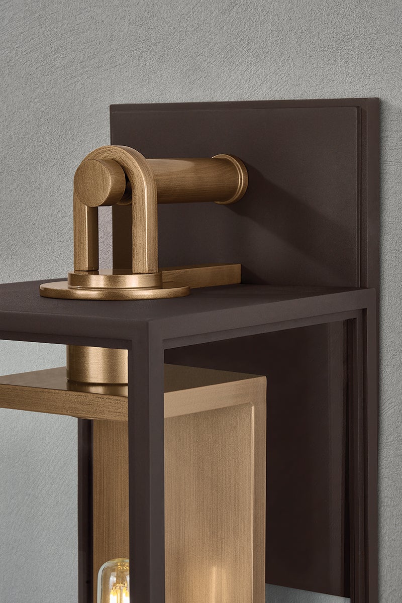Troy Lighting Arnold Exterior Wall Sconce — B6520-PBR/TBZ