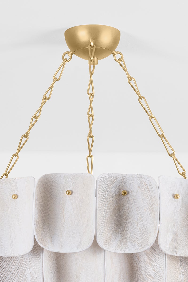 Hudson Valley Lighting AMALFI Chandelier — Vintage Gold Leaf