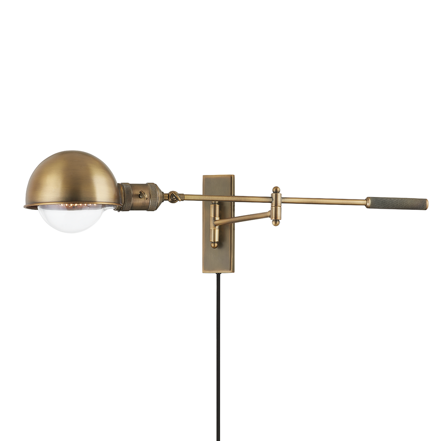 Troy Lighting CANNON Plug-in Sconce — PTL1108-PBR