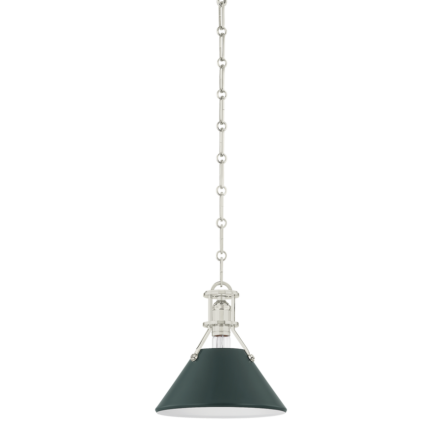 Hudson Valley Lighting Painted No.2 Pendant — MDS351-PN/SSG