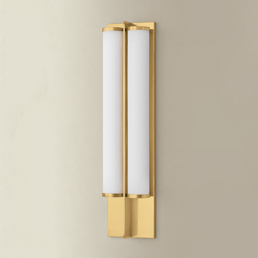 Hudson Valley Lighting Northfield Wall Sconce — Aged Brass