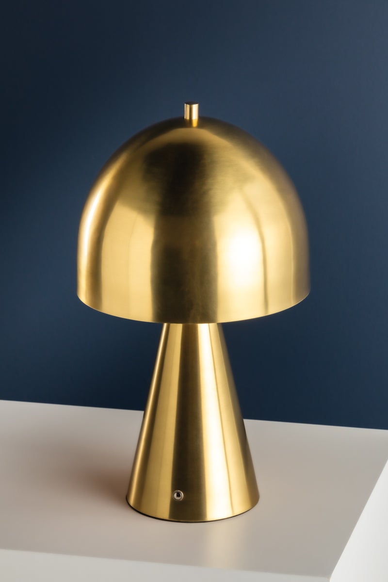 Hudson Valley Lighting HOPKINTON Rechargeable Table Lamp — Aged Brass