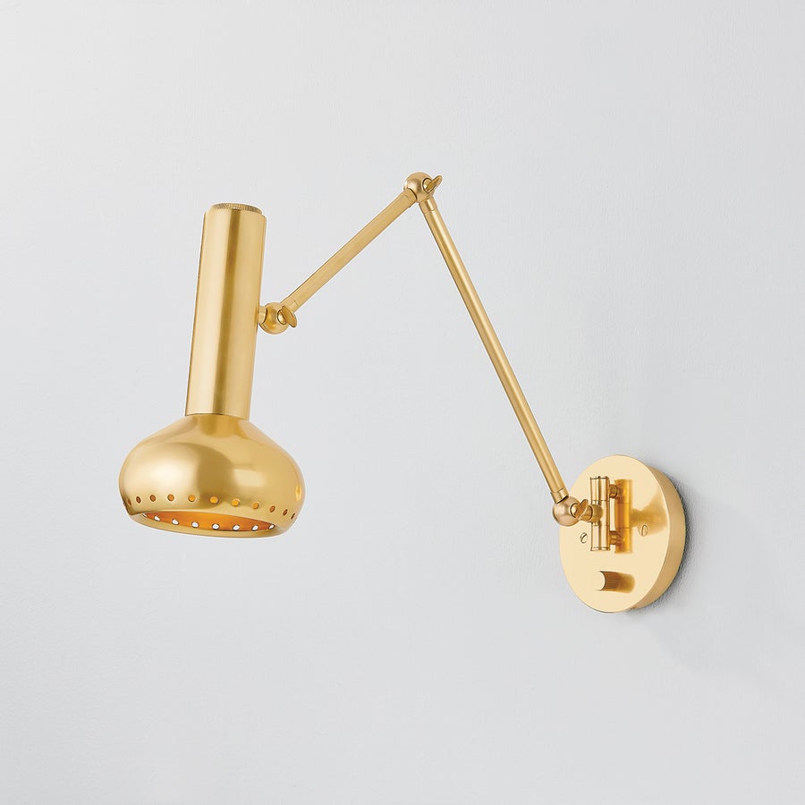 Hudson Valley Lighting ROALD Wall Sconce — Aged Brass