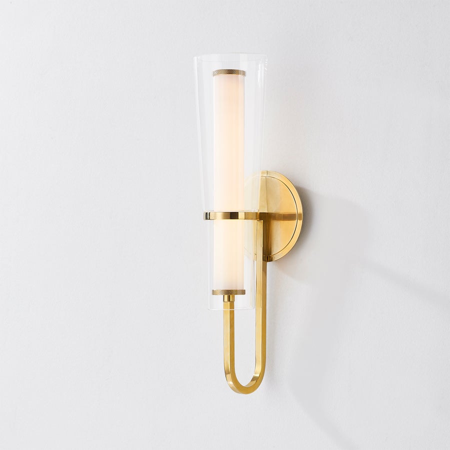 Hudson Valley Lighting VANCOUVER Wall Sconce — Aged Brass