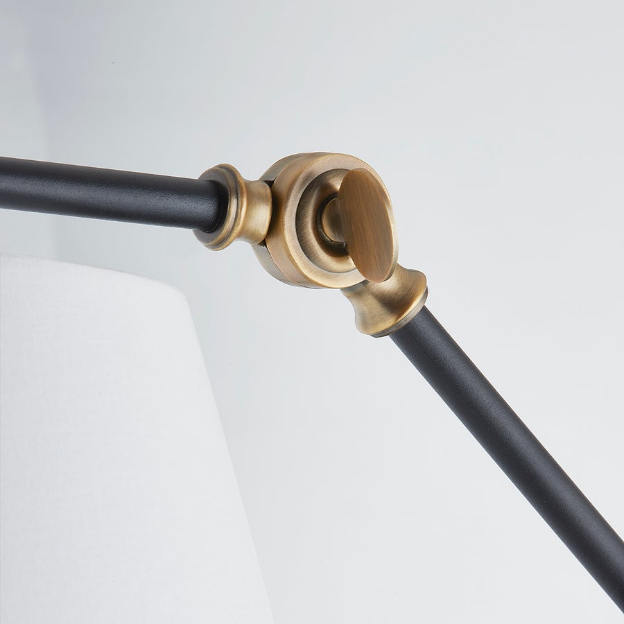Troy Lighting NAVIN Plug-in Sconce — PTL2627-PBR/TBK