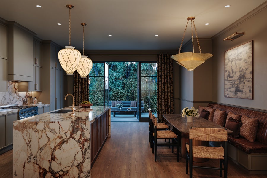 Hudson Valley Lighting Apple Valley Pendant — Aged Brass