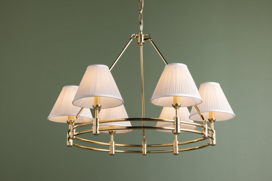 Hudson Valley Lighting Howard Chandelier — Aged Brass