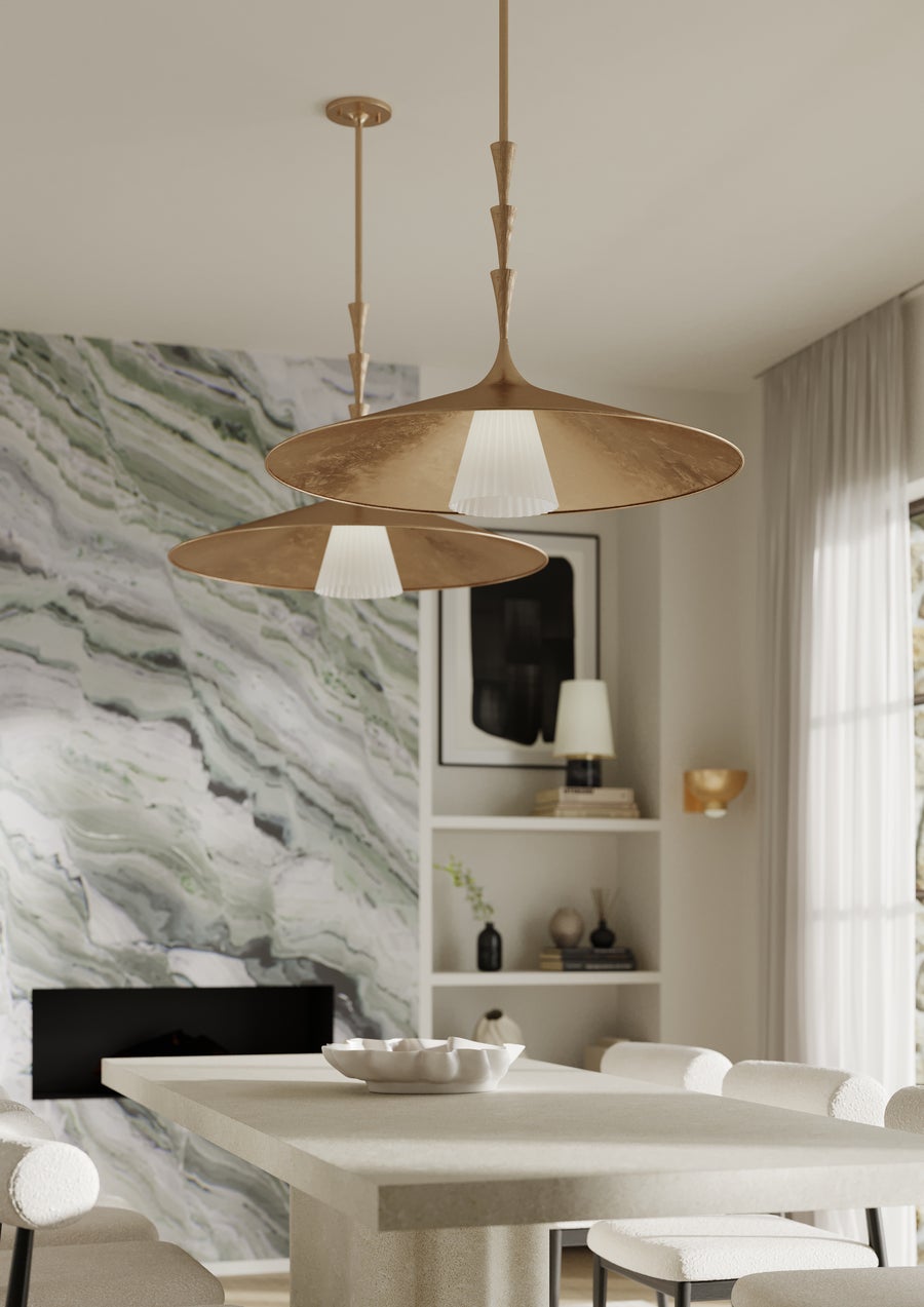 Hudson Valley Lighting FAIRVIEW Wall Sconce — Vintage Gold Leaf