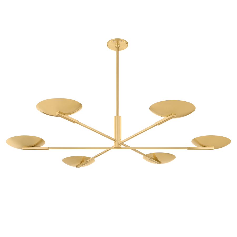 Hudson Valley Lighting JOHNSON Chandelier — Aged Brass
