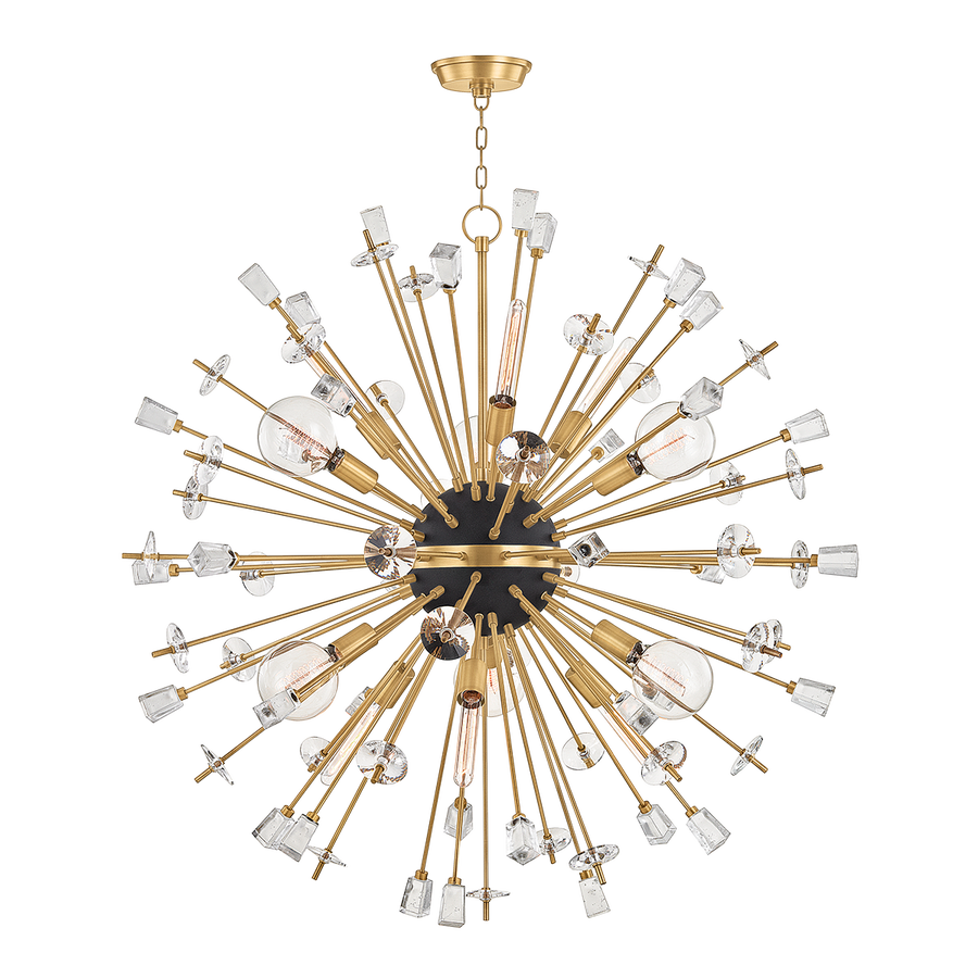 Hudson Valley Lighting Liberty Chandelier — Aged Brass