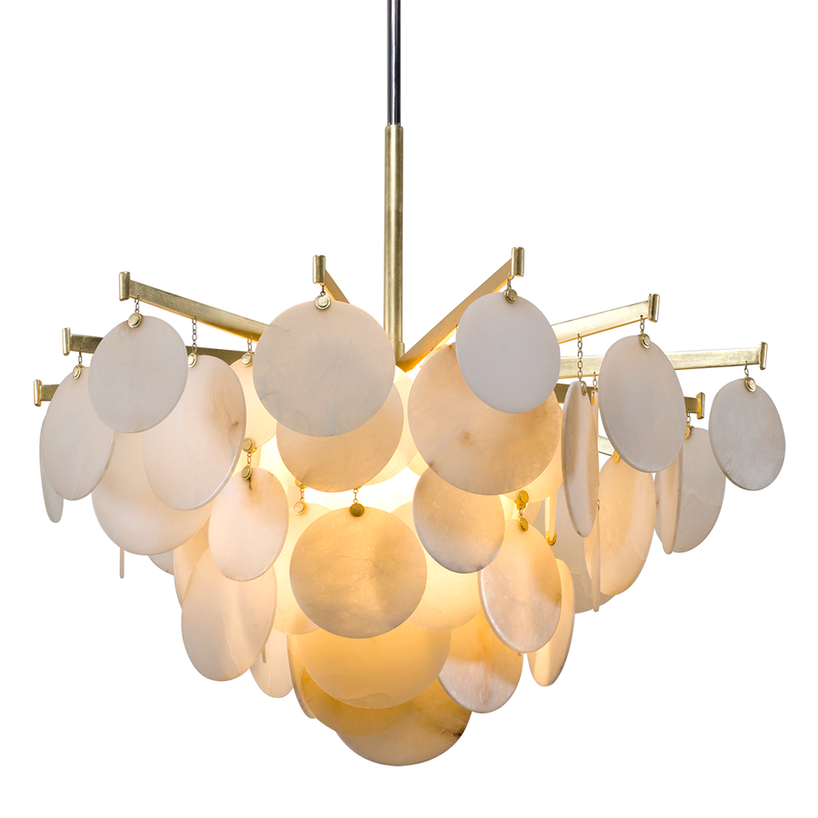 Corbett Lighting Serenity Chandelier — 228-44-GL/SS