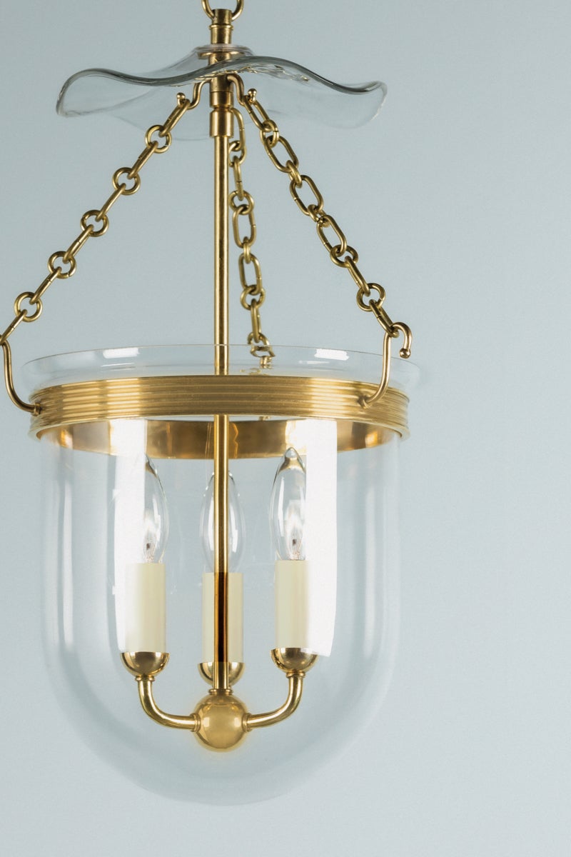 Hudson Valley Lighting ROUSHAM Lantern — Aged Brass