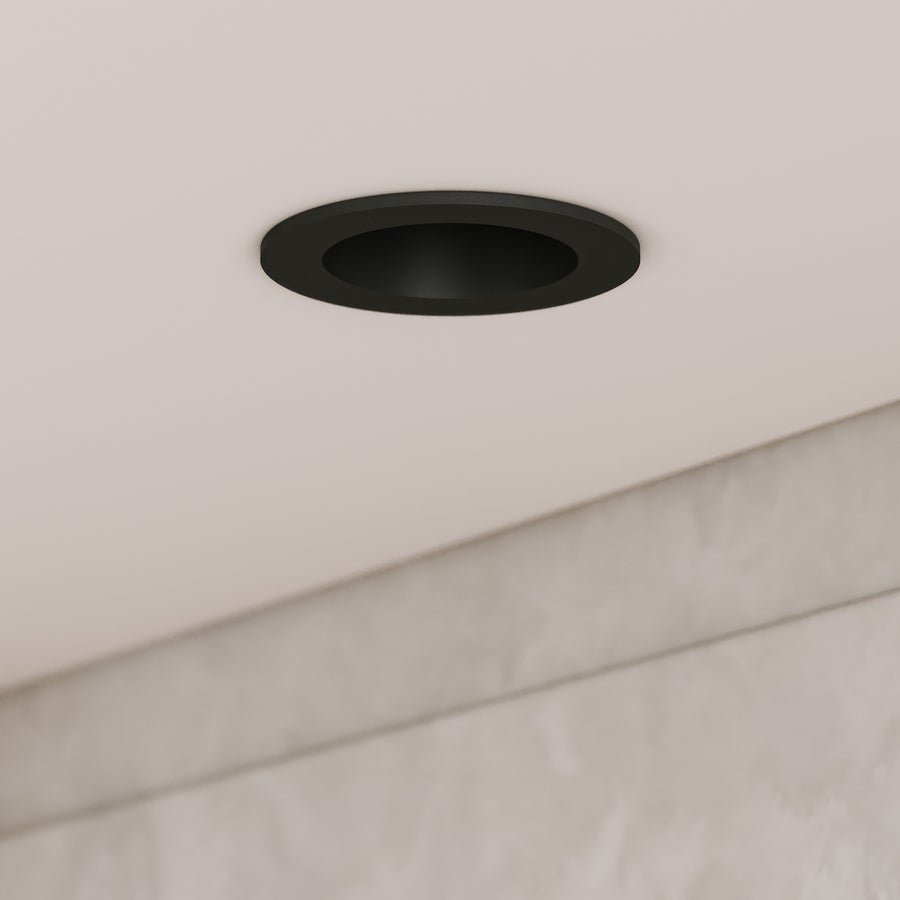 CSL CSL Forme 3" LED Recessed Downlight, Remodel, Round Black Trim, 3000K — DLT3RIC-30-RFSTBK
