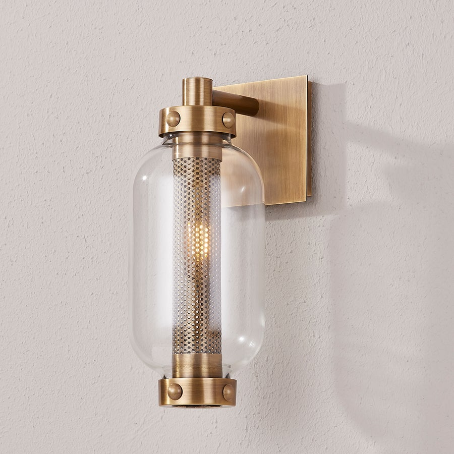 Troy Lighting Atwater Exterior Wall Sconce — B7034-PBR