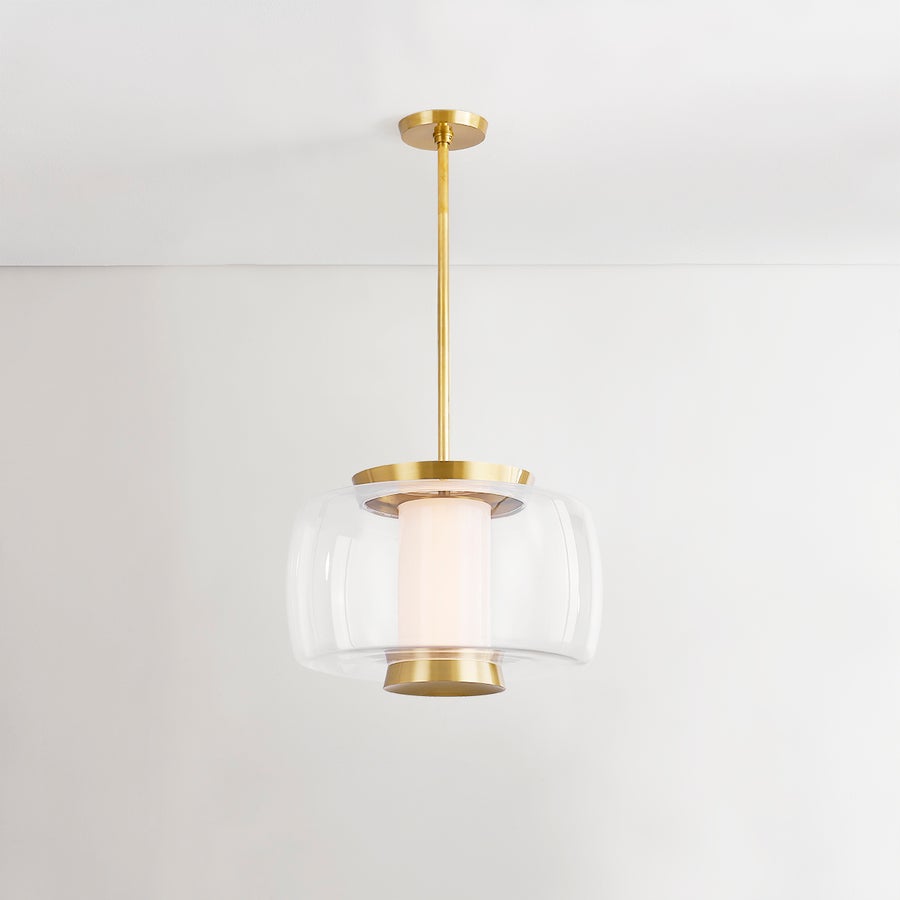 Hudson Valley Lighting BEAU Pendant — Aged Brass