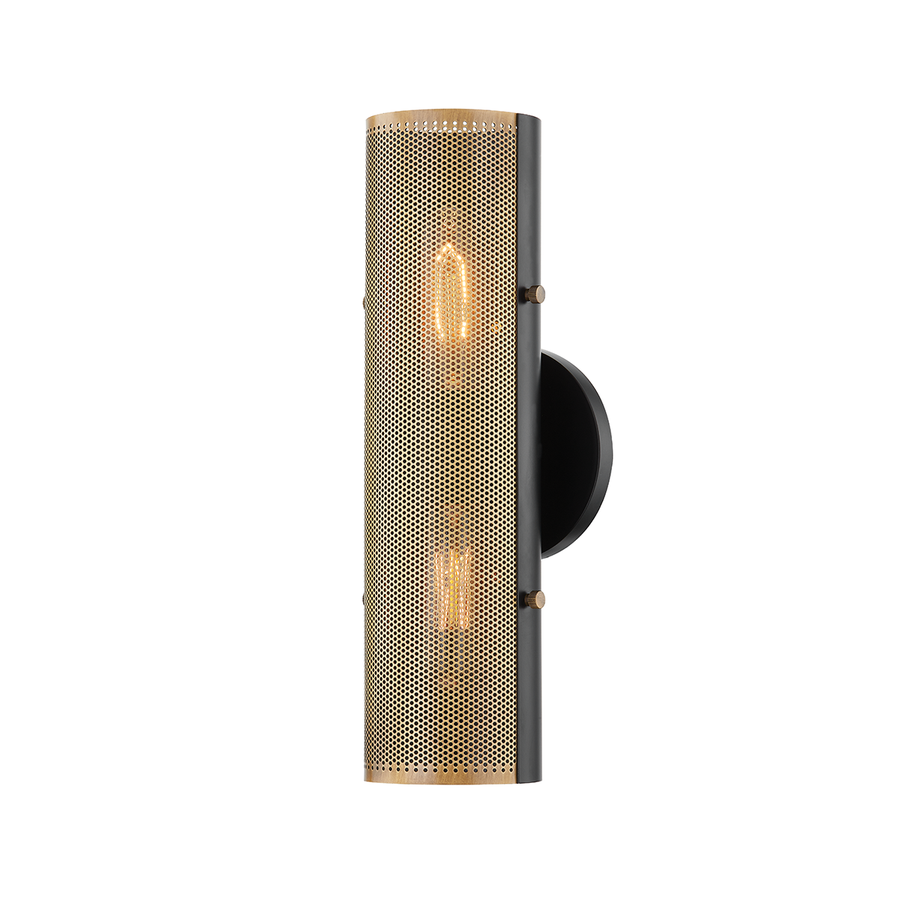 Troy Lighting MIKKA Wall Sconce — B5613-PBR/SBK