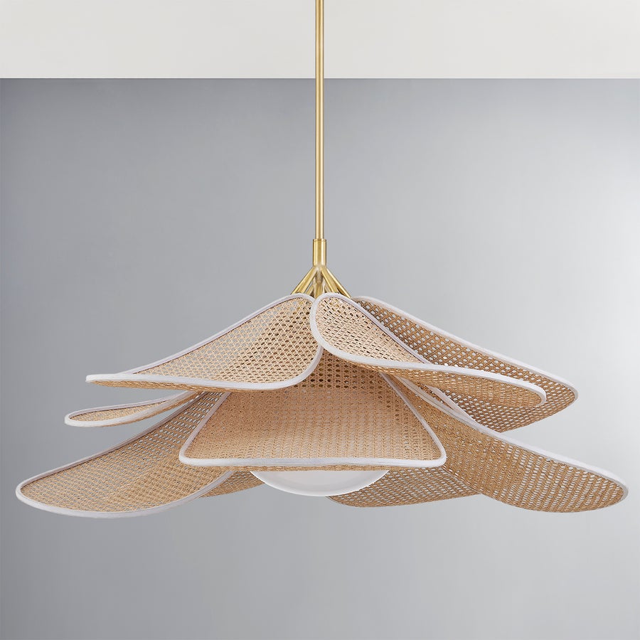 Hudson Valley Lighting Florina Pendant — Aged Brass