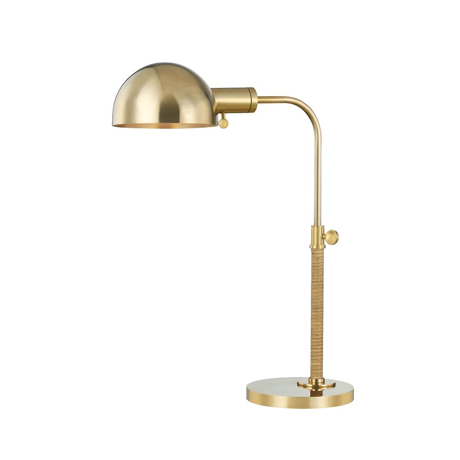 Hudson Valley Lighting Devon Table Lamp — Aged Brass